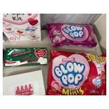 Assorted Candy, Chocolate Cherries, Andes Mints, Blow Pops, Charms, and More