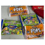Assorted Candy, Turtles, Tootsie Pops, Fruit Chews, Sweet Chaos Popcorn, and More