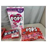 Assorted Candy, Chocolate Cherries, Dots, Tootsie Pops, Junior Mints, and More