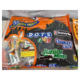 Assorted Candy, Junior Mints, Caramel Apple Pops, Charleston Chew, Dots, and More