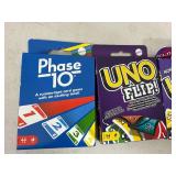 New Card Games, Uno, Uno Flip, Phase 10, Etc