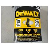 2 New Pairs of Dewalt Work Socks - Non-Binding Crew Socks