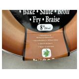 New 8 inch Ceramic Copper Coated Frying Pan