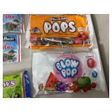Assorted Candy, Airheads, Chupas, Bottle Pops, Tootsie Rolls, Blow Pops, and More