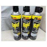 3 New Cans of Raid Wasp and Hornet Sprays