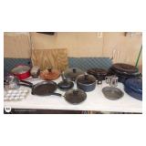 Assorted Cookware Set with Pots, Pans, Roasters and Bakeware