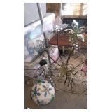 Collection of Decorative Metal Garden Art and String Art Sign