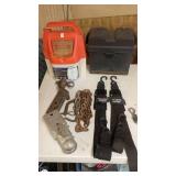 Trailer Towing Accessories Bundle with Chains, Hitches, and Mallberg Marine Straps
