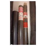 Lot of Assorted Window Screen Rolls and Plastic Sheeting