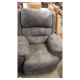 Gray Fabric Recliner Armchair