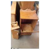 Wooden trash bin container/holder and Toilet paper container/holder