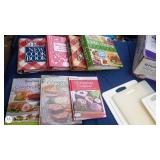 Rival 17 Quart Roaster Oven, Assorted Cutting Boards, and 8 Cookbook Collection