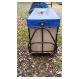 Utility Snow Sled with Blue Cover and Metal Frame