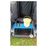 Ice Fishing Shelter with Stove and Accessories