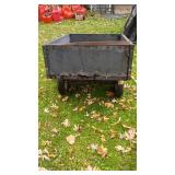 Used Steel Utility Garden Cart with Hitch Attachment