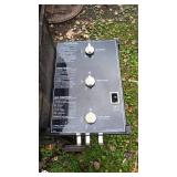 Weber 3-Burner Propane Gas Grill with Red Hood and Side Shelves