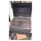 Weber 3-Burner Propane Gas Grill with Red Hood and Side Shelves