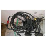 Heavy Duty Hose Reel Cart with Hose and Nozzle