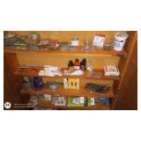 Large Assorted Hardware and Electrical Supplies Cabinet