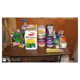Assorted Household Chemicals, Paints, and Sprays Collection