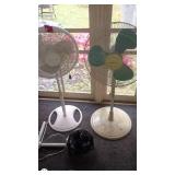 Group of 4 Assorted Electric Fans - Pedestal and Table Models