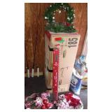 7.5 Ft Pre-Lit Christmas Tree, Wreaths, and Holiday Decor Collection