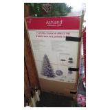 7.5 Ft Pre-Lit Christmas Tree, Wreaths, and Holiday Decor Collection