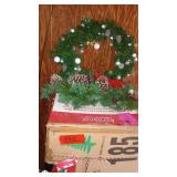7.5 Ft Pre-Lit Christmas Tree, Wreaths, and Holiday Decor Collection