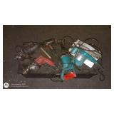 Lot of Power Tools Including Drill, Sander, Circular Saw, and Heat Gun