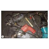 Lot of Power Tools Including Drill, Sander, Circular Saw, and Heat Gun