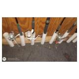 Set of 8 Fishing Rods with Spinning Reels