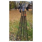 Outdoor Metal Decorative Windmill Yard Ornament