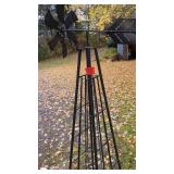 Outdoor Metal Decorative Windmill Yard Ornament