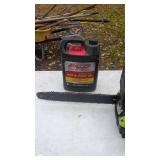 Poulan Chainsaw with FVP Bar and Chain Oil