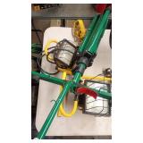 Portable Work Light Set with Adjustable Green Stand