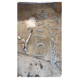Set of Tire Chains with Come-Along Winch and Hardware