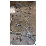 Set of Tire Chains with Come-Along Winch and Hardware