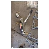 Set of Tire Chains with Come-Along Winch and Hardware