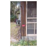 Set of 2 Tall Metal Shepherd Hooks for Outdoor Use