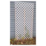 White Plastic Garden Lattice Panel