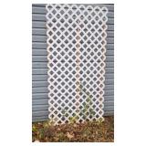 White Plastic Garden Lattice Panel