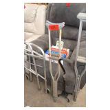 Mobility Aid Lot with Crutches, Walker, Cane, and Medical Supplies