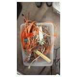 Large Bin of Extension Cords and Power Strips