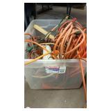 Large Bin of Extension Cords and Power Strips