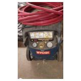 Ryobi Portable Air Compressor with Long Red Hose