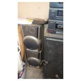 Sanyo Stereo System with Dual Speakers and Tape Decks