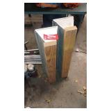 Pair of Metal and Wood Construction Material Chutes