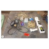 Aquarium Air Pumps and Accessories Lot Including Hush Bubble, Marineland, Tetra, and Accessories