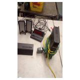 Lot of Philips Soundbar, Subwoofer, Sony DVD Player, Remote, and Electronic Accessories