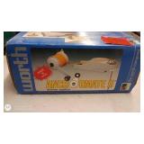 Miscellaneous Office and Household Lot with Card Holders, Iron, Baskets, and Playing Cards